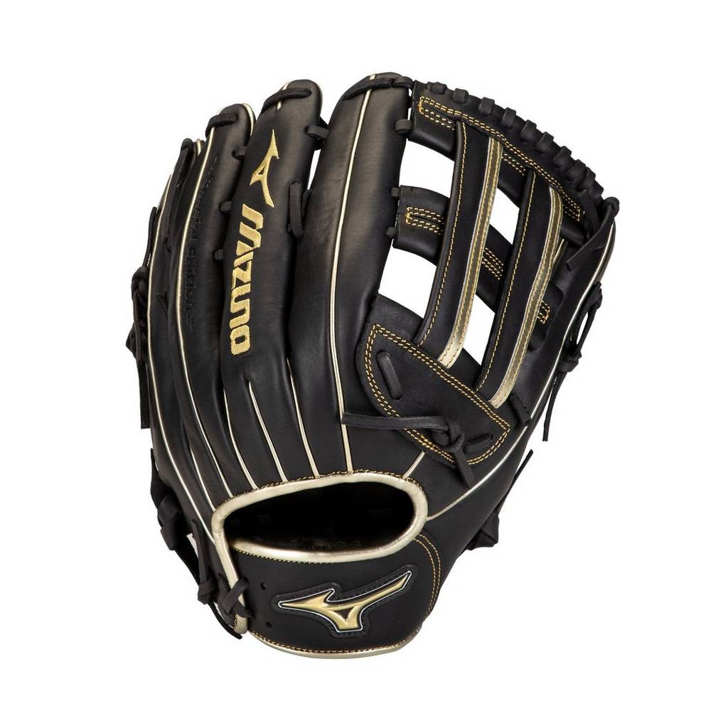 Mizuno Men's MVP Prime SE Slowpitch Softball Glove 13" Black/Gold (312856-ZAL)